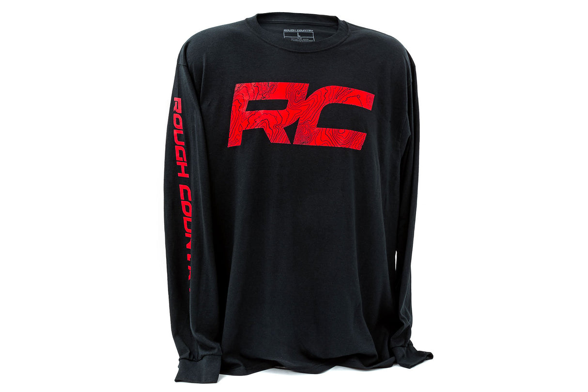 Rough Country Long Sleeve | RC Tread Sleeve | Black| LG