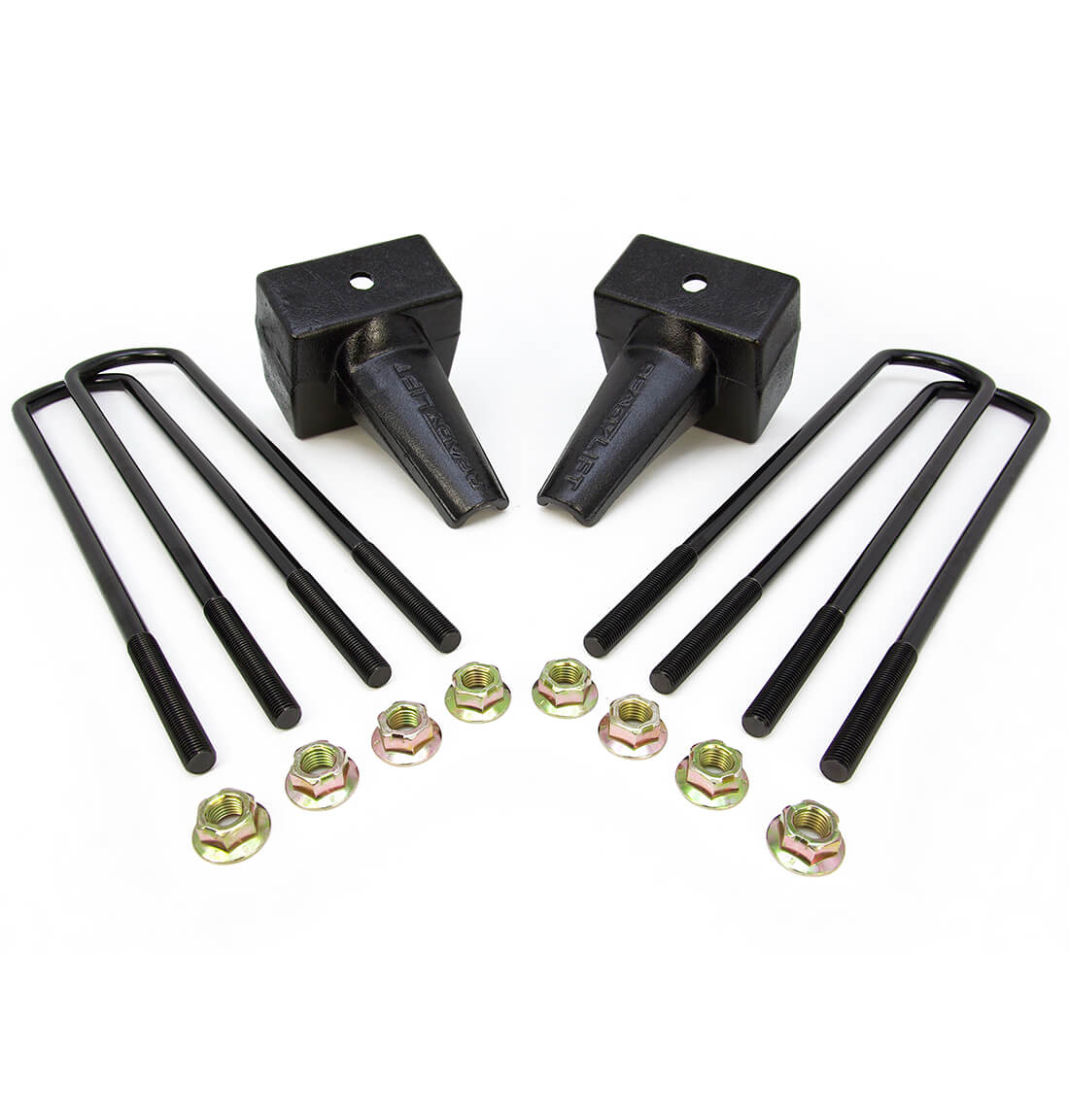 ReadyLIFT 66-2025 - 2011-2016 Ford F250/F350/F450 5'' Tapered Rear Block Kit for 1 Piece Drive Shaft, 16.5'' U-Bolts