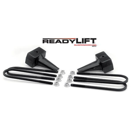 ReadyLIFT 66-2195 - 1999-2010 Ford F250/F350/F450 5'' Tapered Rear Block Kit for 1 Piece Drive Shaft