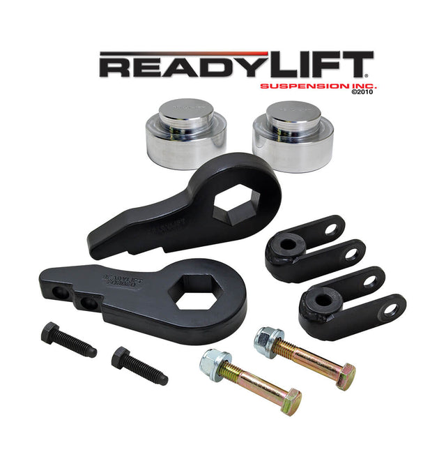 ReadyLIFT 69-3005 - 2000-2006 Chevrolet/GMC Avalanche/Tahoe/Suburban/Yukon  Xl/Escalade 2.5'' Front with 1.0'' Rear SST Lift Kit with Front Shock Extensions