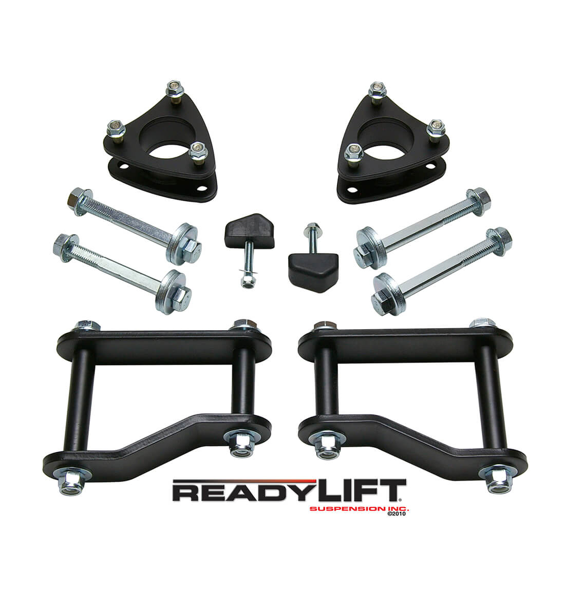 ReadyLIFT 69-4510 - 2005-2021 Nissan Frontier/Xterra (-15 Only) 2.5'' SST Lift Kit Front with 1.5'' Rear Shackle without Shocks