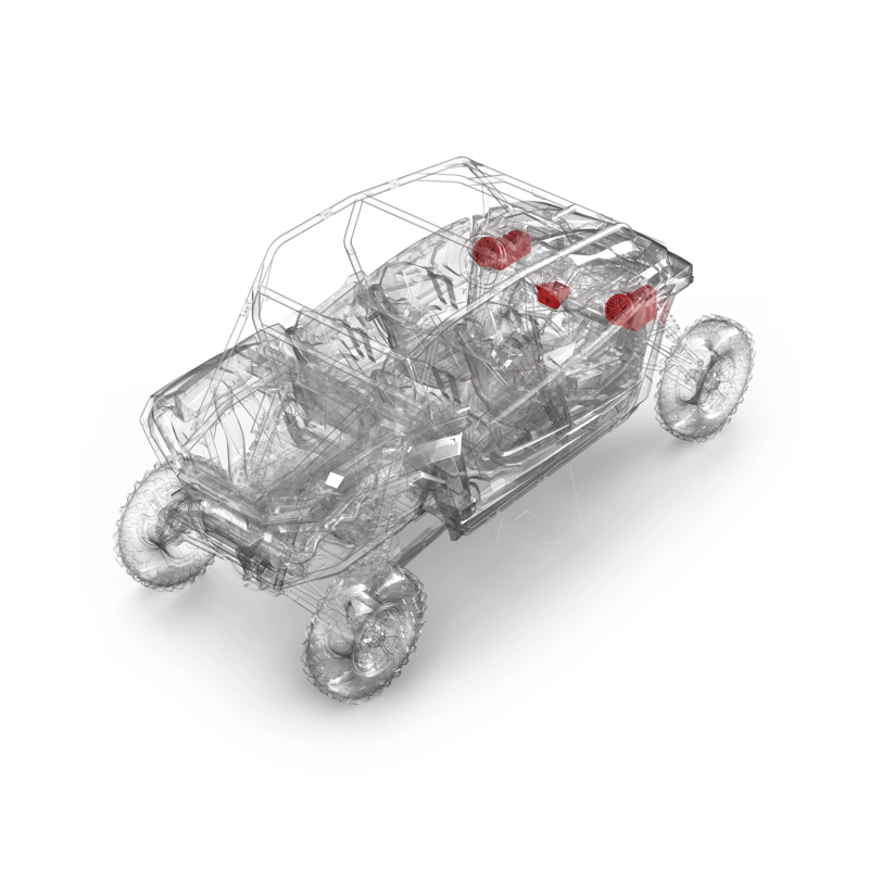 Rockford Fosgate 2024+ Polaris RZR XP Stage 1 100-Watt Audio System