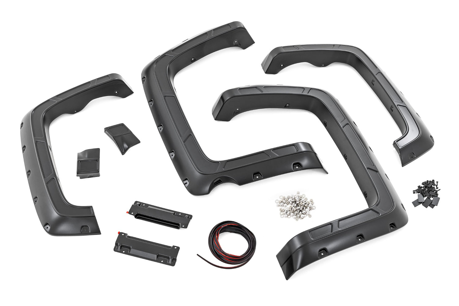 Fender Flares | Defender l 5'9" Bed  | GB8 Mosaic Black | Chevy Silverado 1500 (14-18 & Classic)