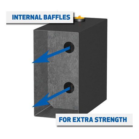 Matte Black 100-Gallon Rectangle Steel Transfer Tank