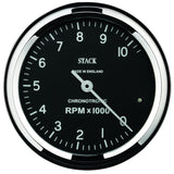 Autometer Chronocentric Tachometer - 80mm Blk - 0-10K RPM
