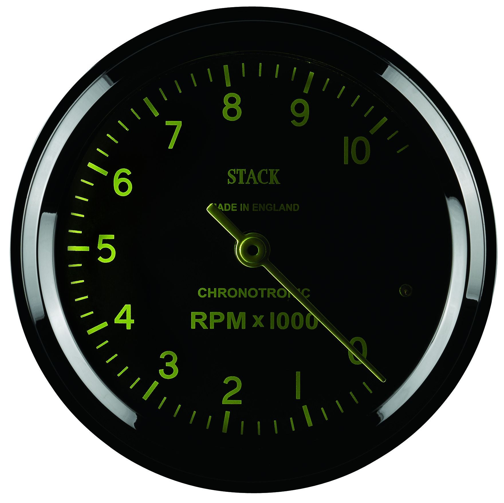Autometer Chronocentric Tachometer - 80mm Blk - 0-10K RPM