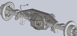 PMF 1999-2022 SD STERLING 10.25/10.5 WELDON REAR AXLE TRUSS