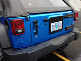 KD Fabworks 2010-2017 Jeep Wrangler JK Tire Carrier Delete with License Plate Mount