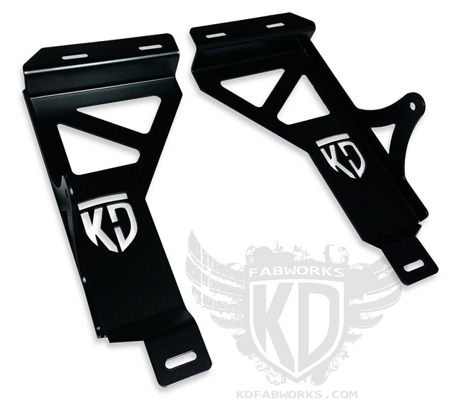 KD Fabworks 1999.5-2004 Ford Super Duty F-250/F-350/Excursion Bumper Brackets for 20" LED light bar