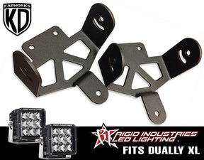 KD Fabworks 2011-2016 Ford Super Duty F-250/F-350 Rigid Industries Dually XL adapters