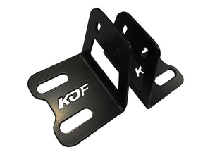 KD Fabworks 2017-2019 Ford Super Duty F-250/F-350 Bumper Brackets for Rigid Industries 20" RDS curved light bar