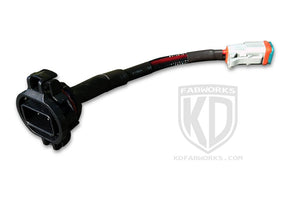 KD Fabworks Plug-and-Play LED Light Adapter Harness 5202/2504/H16 (Chevy/GMC)