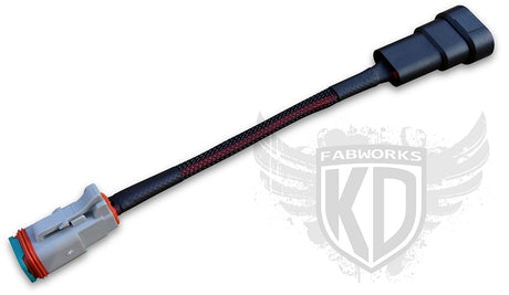 KD Fabworks Plug-and-Play Foglight to LED Light Bar Adapter Harness H10/9005/9006