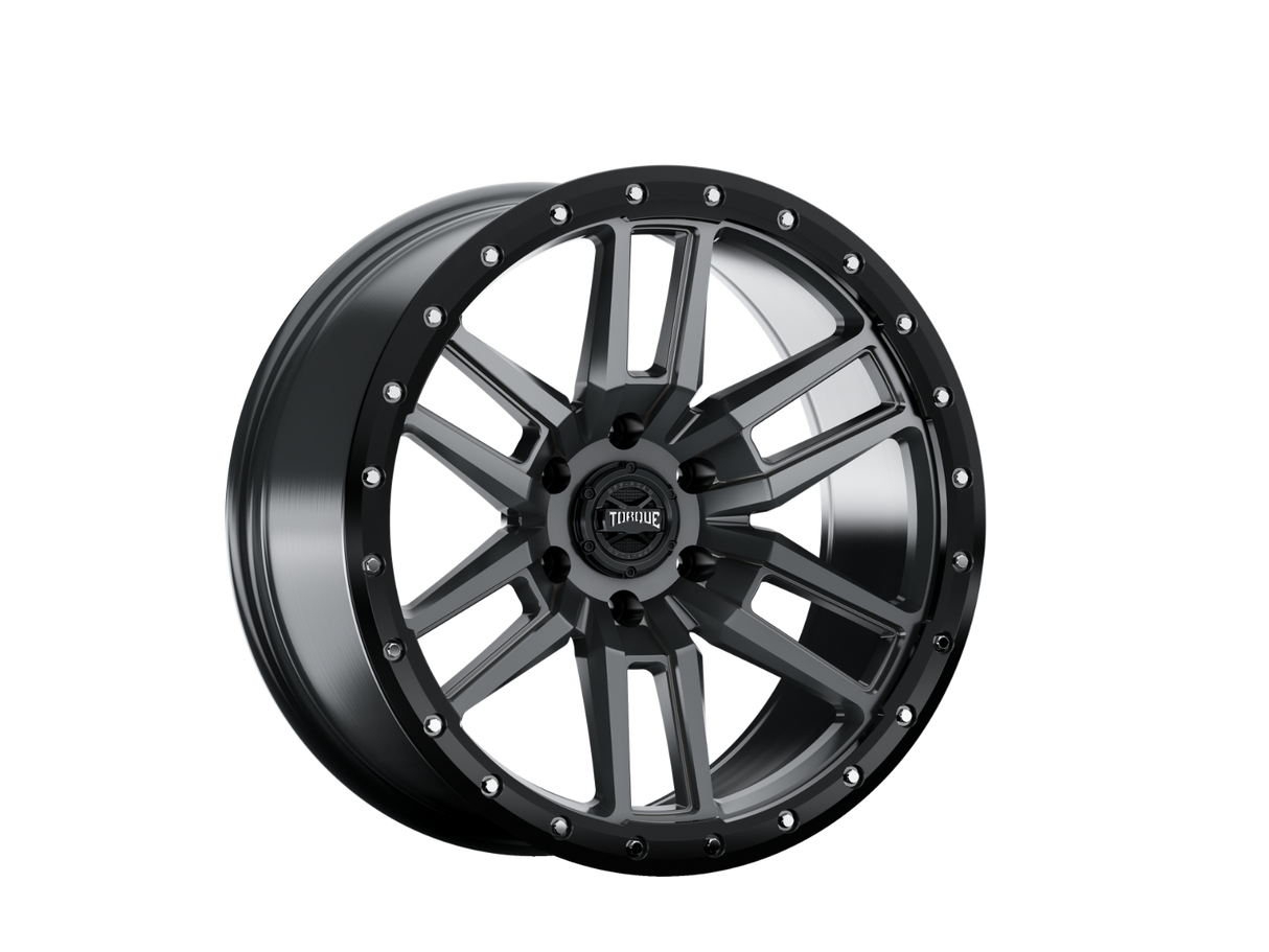 Torque Pritchett | Anthracite w/Black Lip | 17x9 | 6x5.5 | 0mm