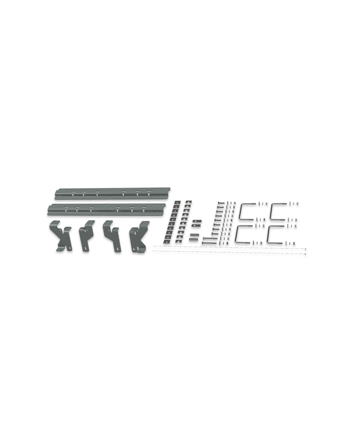 B&W Universal Mounting Rails with Custom Installation Brackets - RVK2600