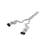 MBRP 2024 Ford Mustang Dark Horse 3in Dual Split Rear Exit Exhaust w/ Quad CF Tips - T304