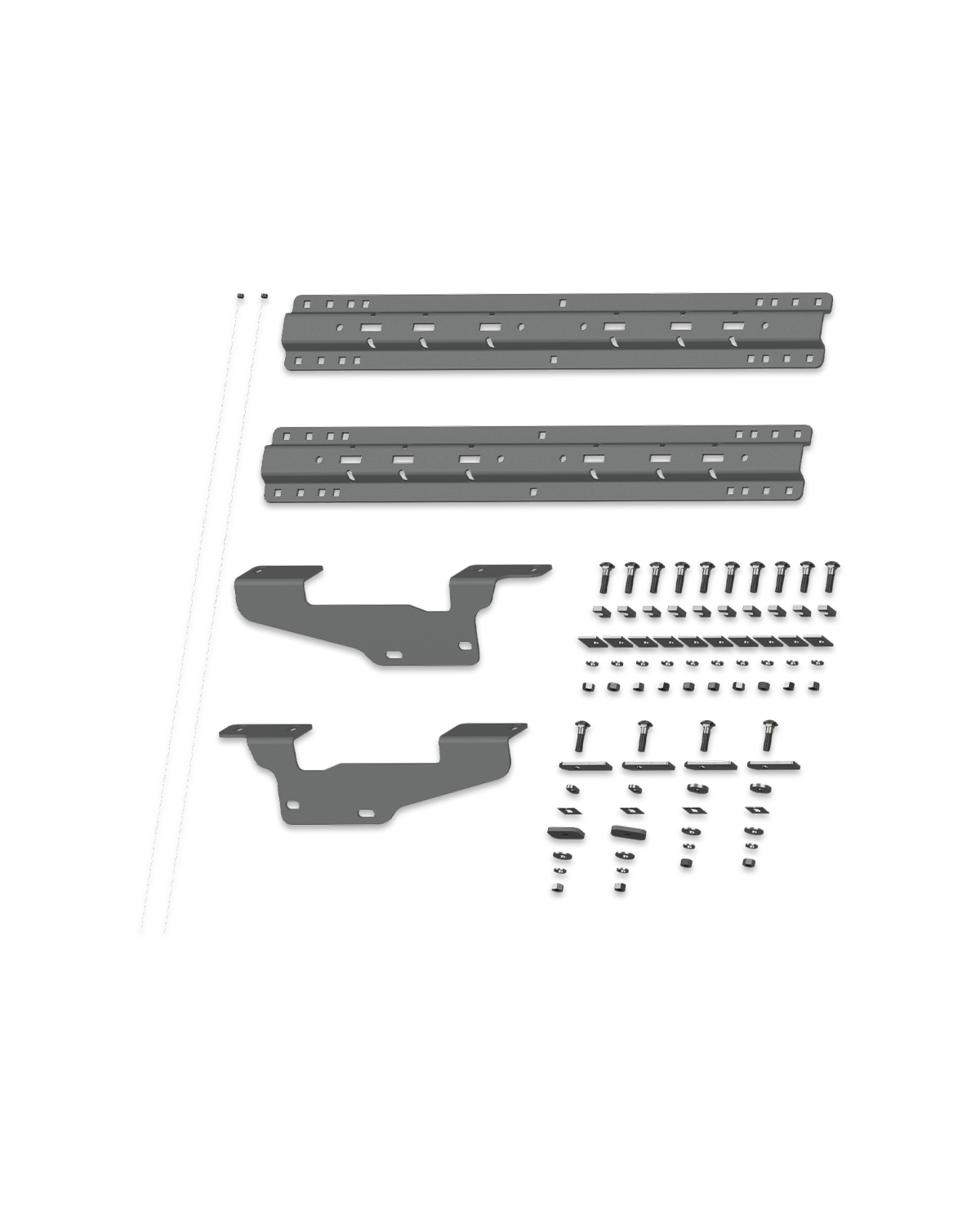 B&W Universal Mounting Rails with Custom Installation Brackets - RVK2405