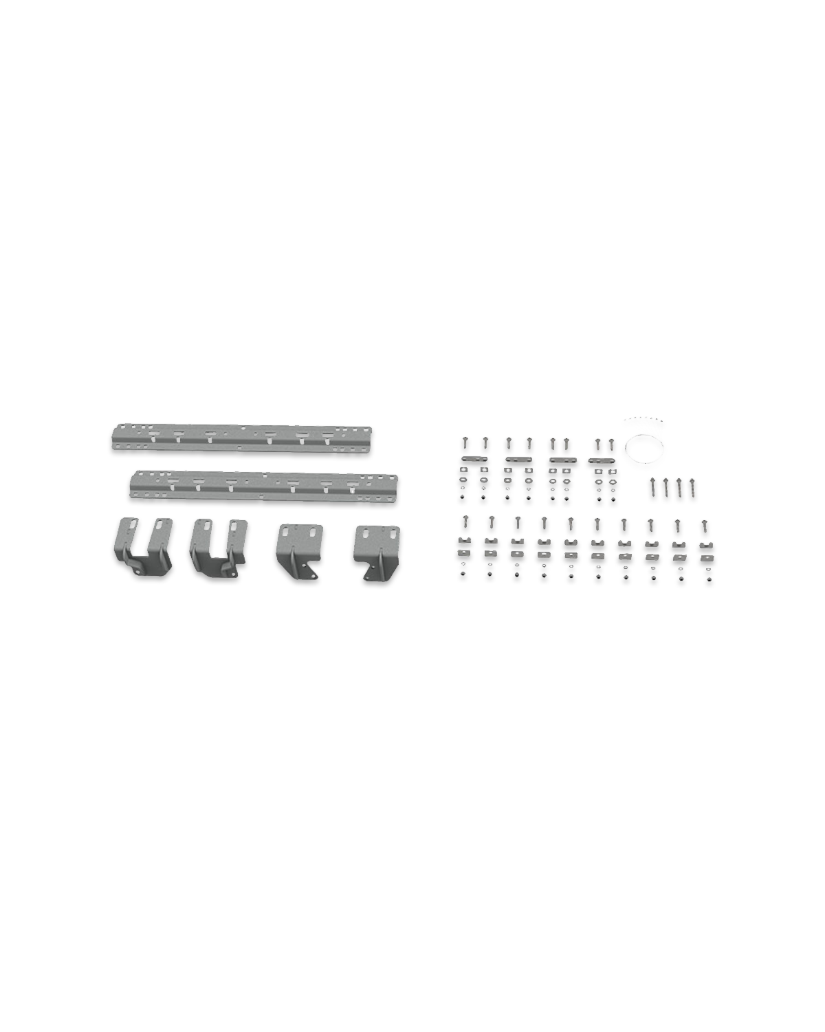 B&W Universal Mounting Rails with Custom Installation Brackets - RVK2505