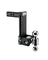 B&W Tow & Stow Adjustable Ball Mount - 2" Shank, 9" Drop, Dual-Ball