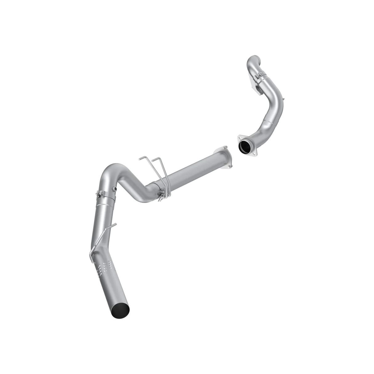 MBRP 15-16 F250/F350/F450 6.4L PS CC/SC AL Steel 4in Filter-Back Single Side - No Muffler w/ DP