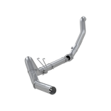 MBRP 08-10 F250/F350/F450 6.4L PS AL Steel 4in Filter-Back Single Side - No Muffler w/ DP