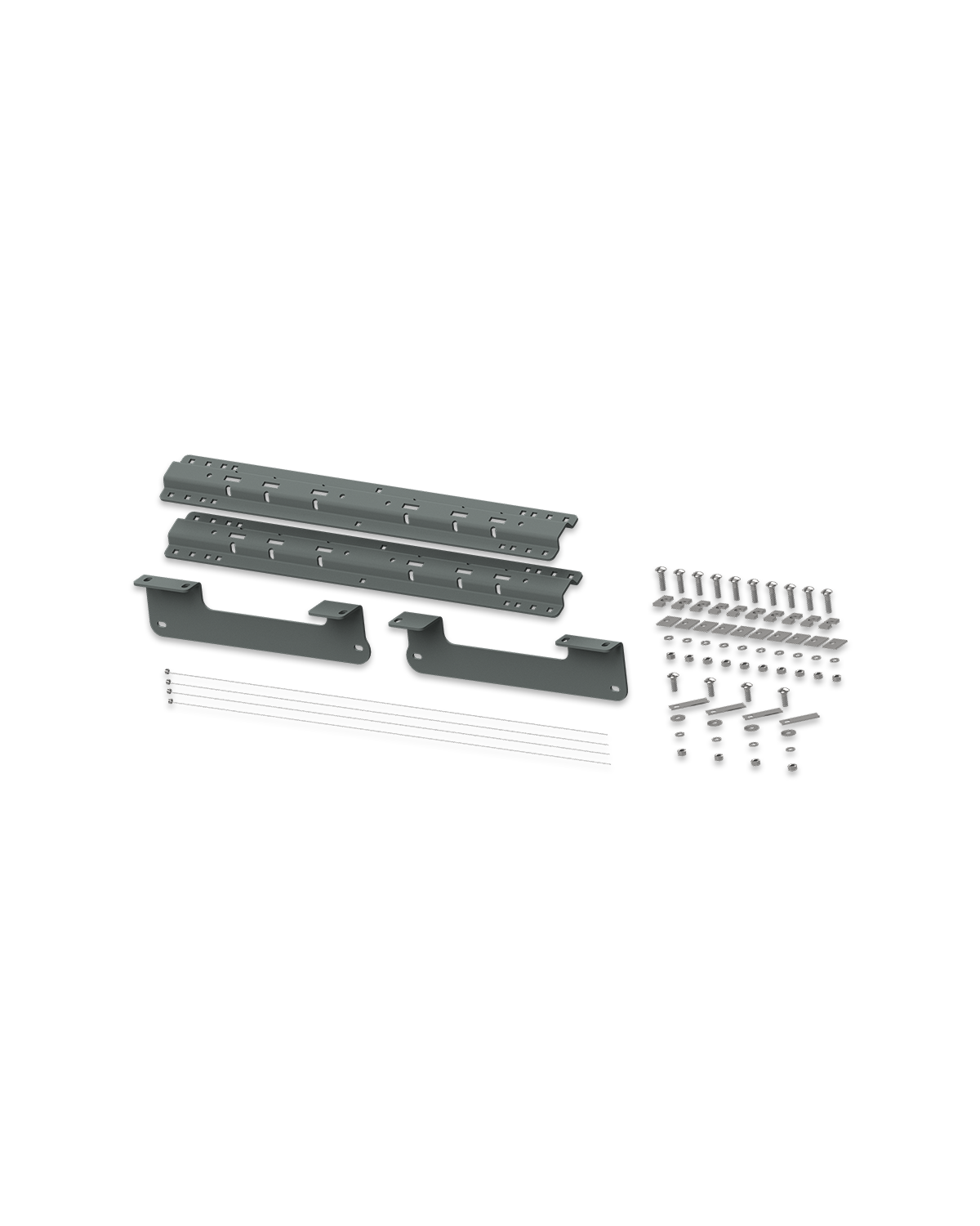 B&W Universal Mounting Rails with Custom Installation Brackets - RVK2404