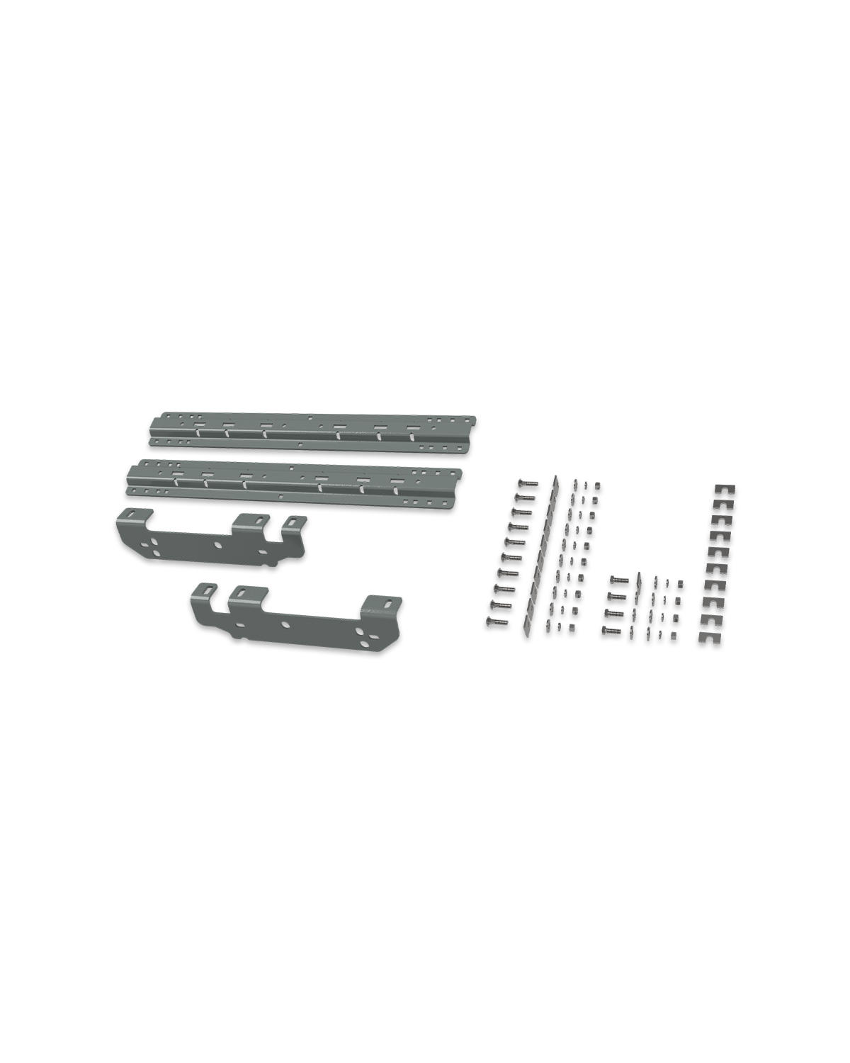 B&W Universal Mounting Rails with Custom Installation Brackets - RVK2401