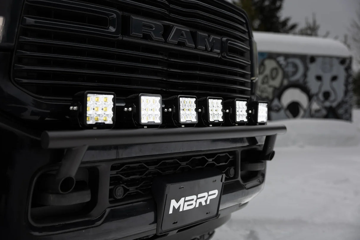 MBRP 19-26 RAM 2500 Black-Coated Bumper Light Bracket