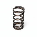 Metallic spring on a white background