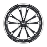 Weld V-Series 1-Piece 17x4.5 / 5x120 BP / 2.25in BS Gloss Black Milled Wheel