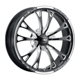 Weld V-Series 1-Piece 17x4.5 / 5x120 BP / 2.25in BS Gloss Black Milled Wheel