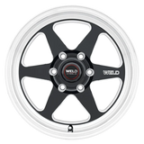 Weld Racing - Ventura 6 Drag | 17x10, 6x139.7, 6.5" Backspace, +25 Offset, Gloss Black Milled