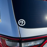 RT Logo Die Cut Decal - White