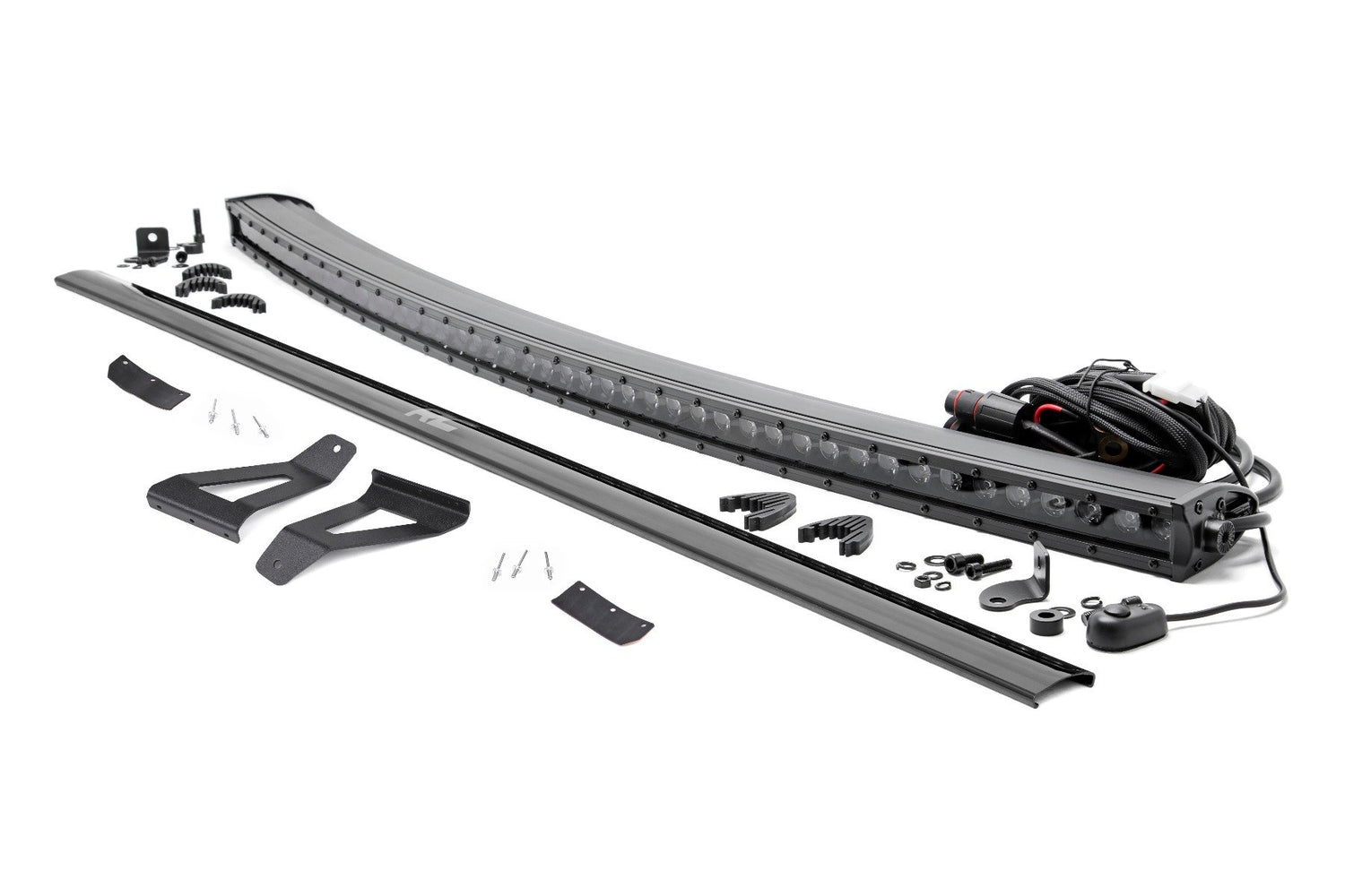 LED Light Kit | Windshield Mount | 50" BLK Single Row | Jeep Cherokee XJ (84-01)