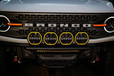 DV8 Offroad 7in Halo Elite Round Light w/ Accent Halo - White/Amber