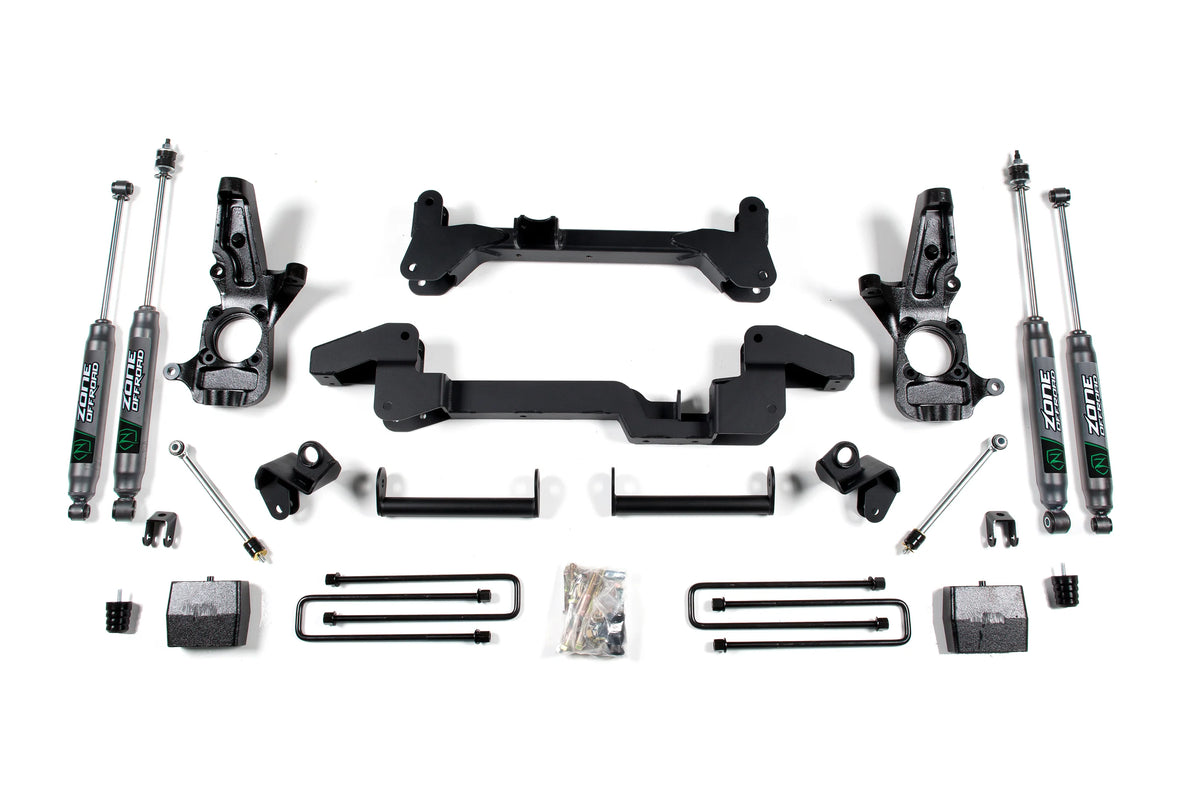 Zone Offroad 01-10 Chevrolet 2500HD 3500HD / GMC 2500HD 3500HD 6" Lift Kit 2WD