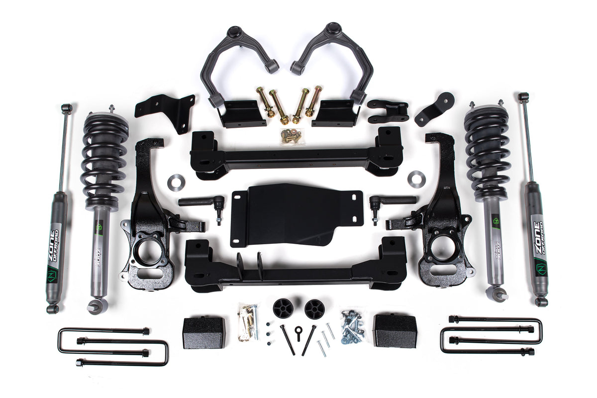 Zone Offroad 4 Inch Lift Kit Loaded Strut Nitro Series ZONC67LN