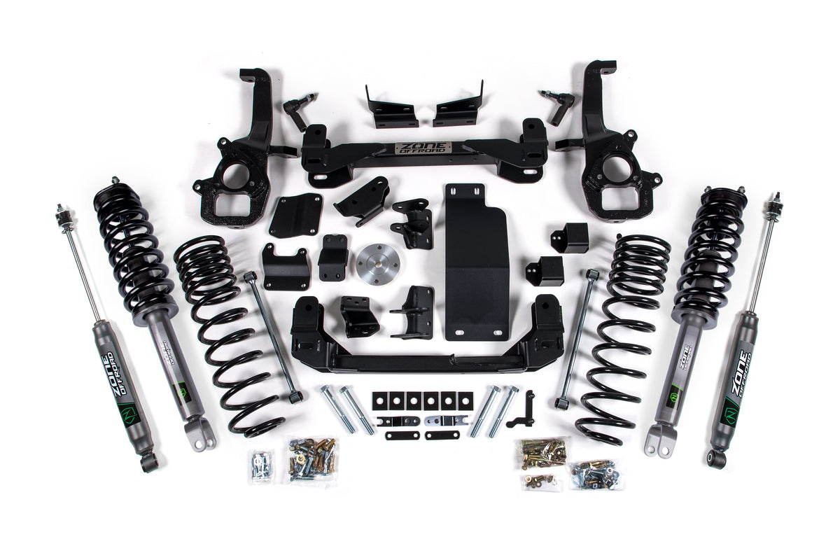 Zone Offroad 6in Lift Kit 2019-2024 Ram 1500 4WD - Large Bore Loaded Strut