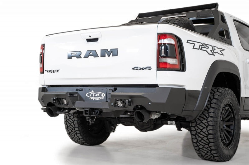 Addictive Desert Designs 2021 Dodge RAM 1500 TRX Stealth Fighter Rear Bumper - Hammer Black