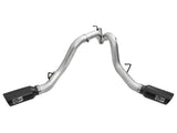 aFe Atlas Exhaust 4in Dual DPF-Back Al Steel w/ Black Tips 16-17 GM Diesel Truck V8-6.6L (td) LML