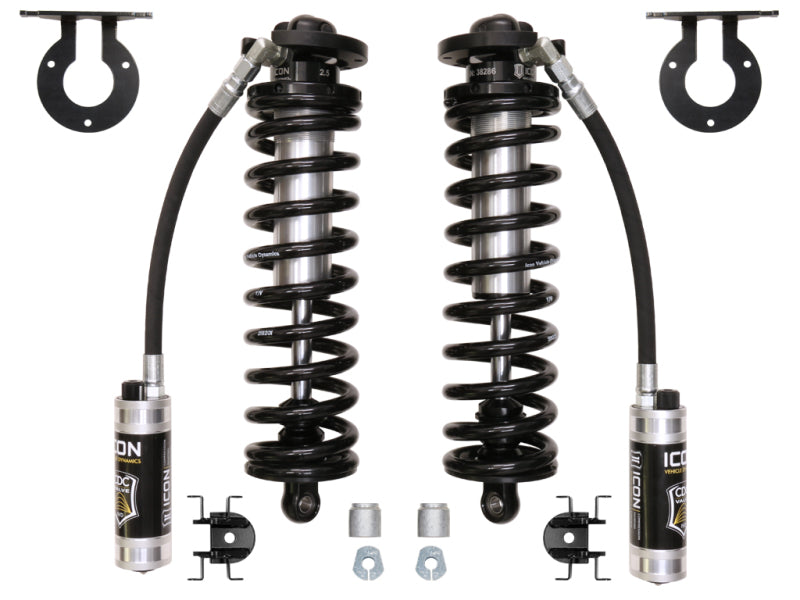 ICON 2005-2023 Ford F-250/F-350 Super Duty 4WD, 2.5” Lift, 2.5 VS Remote Reservoir w/ CDCV Coilover Conversion Kit