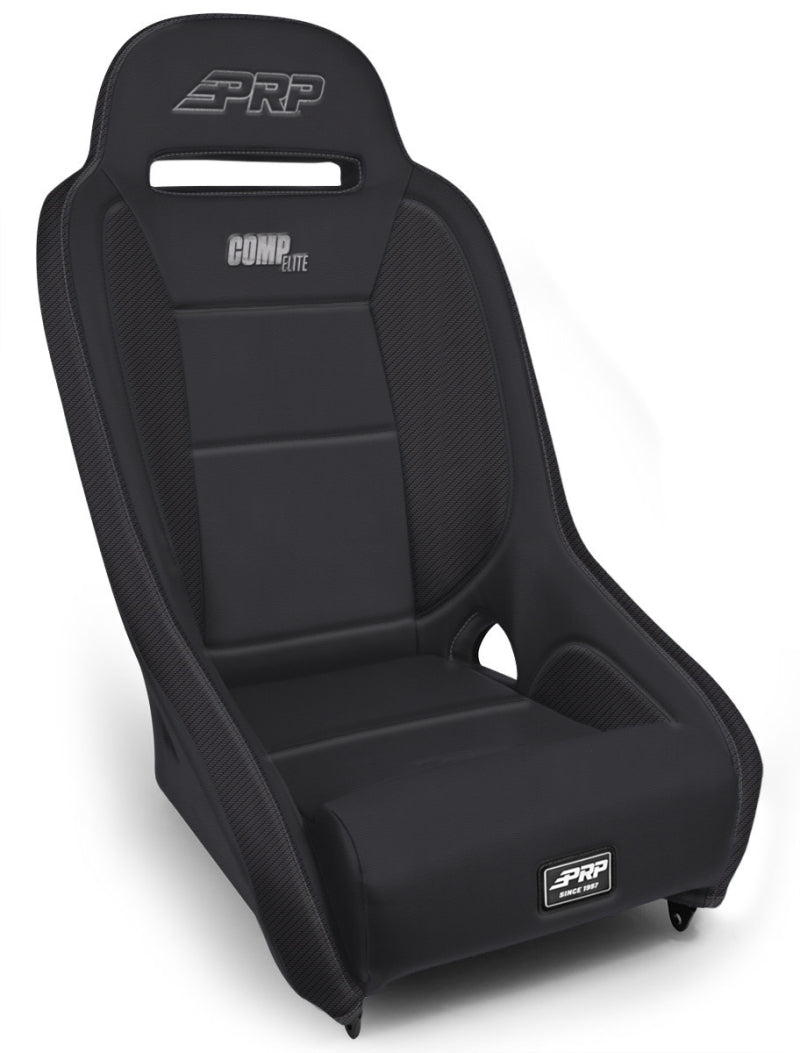 PRP Comp Elite Suspension Seat - Black Vinyl - Black