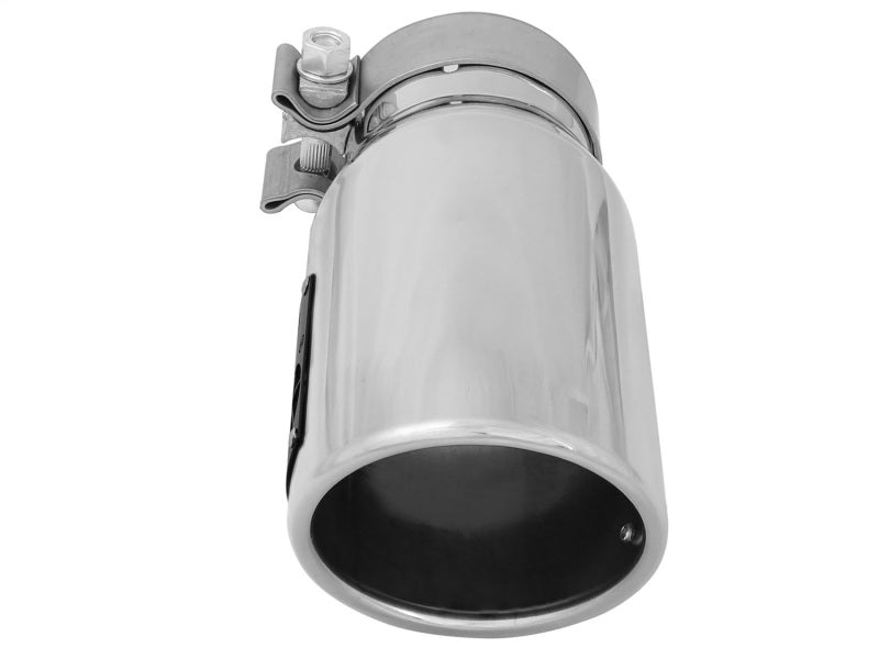 aFe MACH Force-Xp 3in Inlet x 4in Outlet x 9in Length 304 Stainless Steel Exhaust Tip Polished