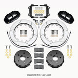 Wilwood Narrow Superlite 4R Rear Kit 14.00in 2007-up Jeep JK w/Lines