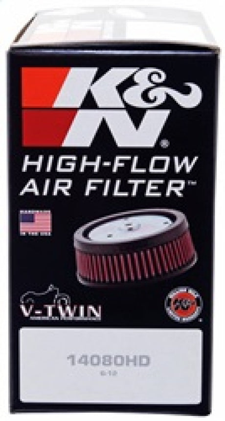 K&N Replacement Unique Air Filter 6.625in L x 4.75in W x 1.625in H with 1 Flange for Harley-Davidson