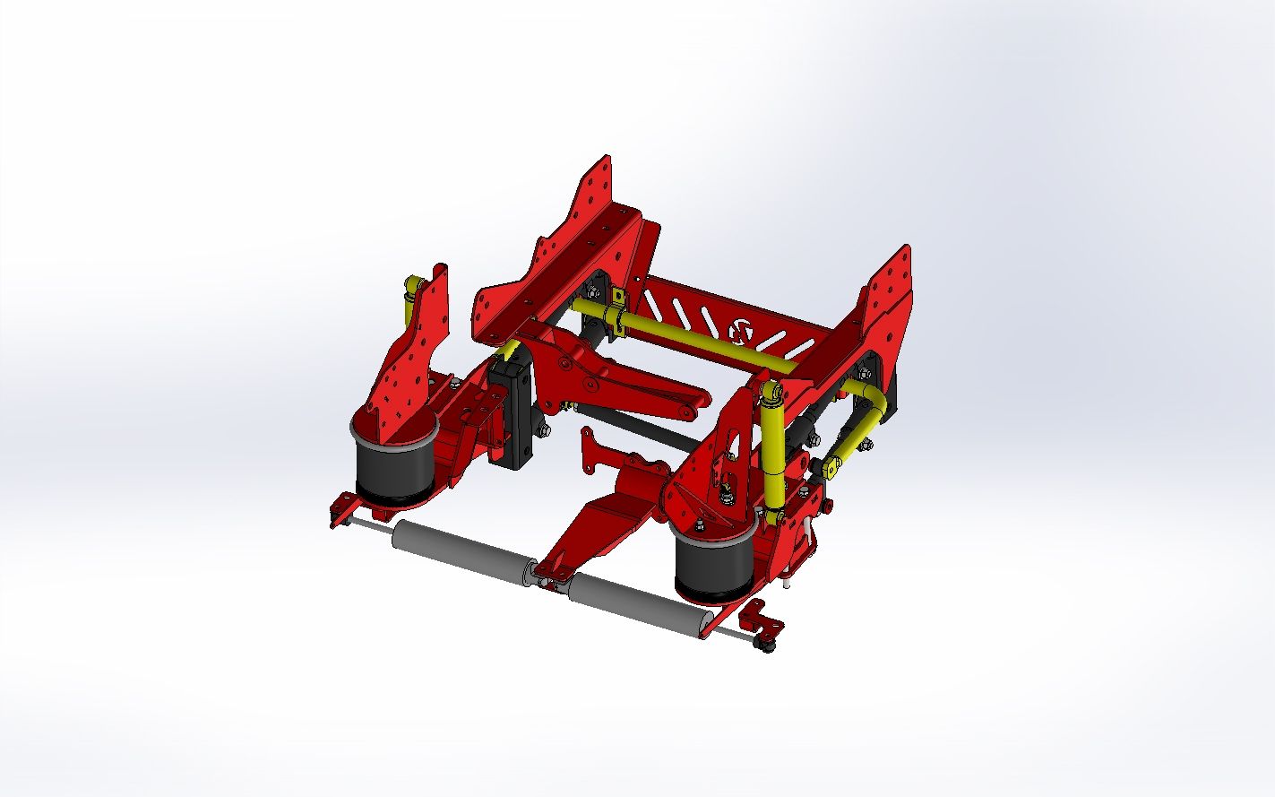 Kelderman 2019+ GM Silverado 4500/5500/6500 4X4 4-Link Front Air Suspension