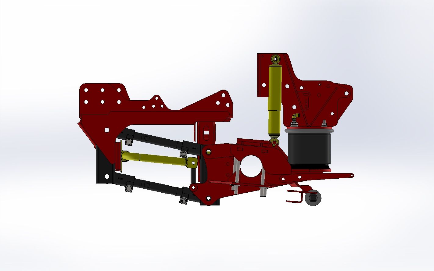 Kelderman 2019+ GM Silverado 4500/5500/6500 4X4 4-Link Front Air Suspension