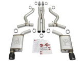 aFe MACHForce XP 3in 304 SS Cat-Back Exhausts w/ Black Tips 15-17 Ford Mustang GT V8-5.0L/V6-3.7L