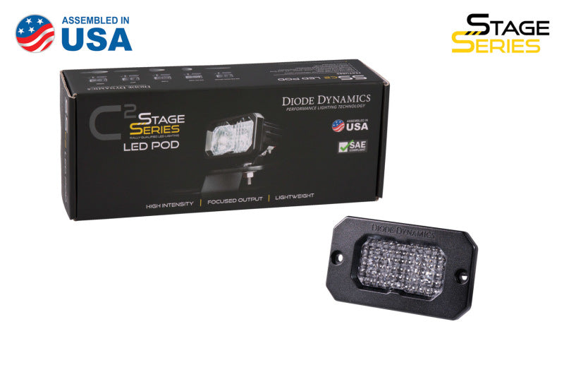 Diode Dynamics Stage Series 2 In LED Pod Pro - White Flood Flush ABL Each