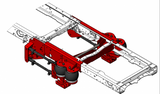 Kelderman 2008-2016 Ford F-450/550 Chassis Cab 4-Link Rear Air Suspension Stock Height